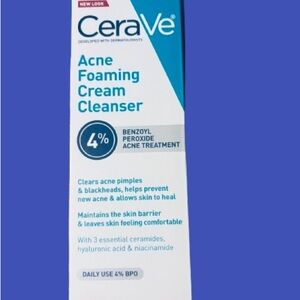 CeraVe Acne Foaming Cream Cleanser New